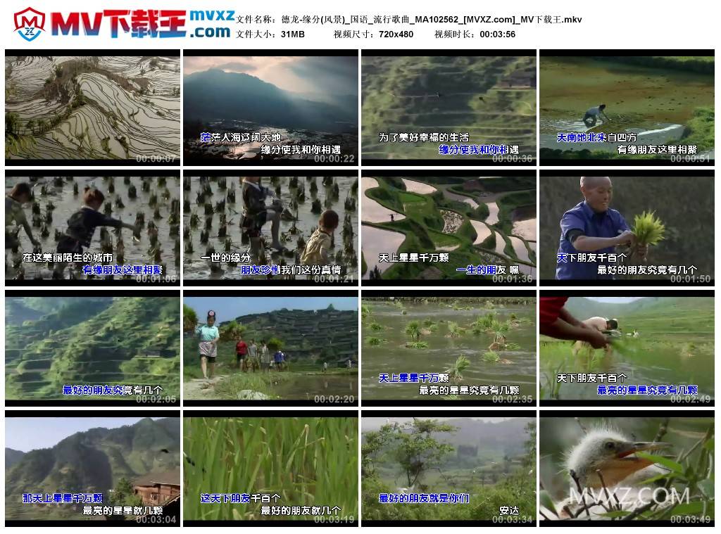 德龙-缘分(风景)_国语_流行歌曲_MA102562